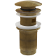 Донный клапан для раковины Alcadrain click/clack 5/4", ANTIC, с большой заглушкой, бронза (A392-ANTIC)