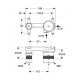 Универсальный встраиваемый комплект Ideal Standard для настенного смесителя для умывальника