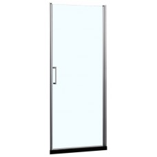 Душевая дверь Azario Alberta распашная 80х190, толщина полотна 6мм универсальная, цвет профиля серебро