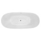 Каменная ванна пристенная Azario Salieri 170 169х77 круглый перелив (AZ-81028)