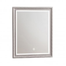 Зеркало AZARIO Марсель LED 630х780 серебро, c подсветкой и диммером, сенсорный выключатель (ФР-00000910)