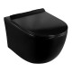 Сет LORANTO Инсталляция с кнопкой Line черная матовая + унитаз CANTO чёрный матовый с сиденьем микролифт (4501+7323+CS-203HM-MB)