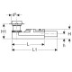 Монтажный комплект Geberit для дренажных каналов линии CleanLine, высота стяжки для напольного стока 65–90 мм (154.152.00.1)