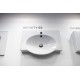 Раковина накладная Sanita Luxe Infinity 65х44.3х14.2 керамика, цвет Белый (WB.FN/Infinity/65-C/WHT.G/S1)