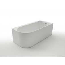 Ванна акриловая Azario LUTON 1700x800x580, пристенная, в комплекте с сифоном и металлической рамой, правая, белая ( LUT17080 R )