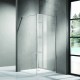 Душевая перегородка AZARIO RICHMOND 6310 Walk-in 1500x2000 прозрачное стекло 6 мм, цвет профиля серебро (AZ-NAG 6310 1500)