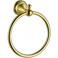 Полотенцедержатель Azario ELVIA кольцо, золото (AZ-91111G)