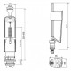 Сливная арматура для унитаза Oli + наливной клапан с нижней подводкой (171014)