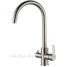 HB76801Смеситель для кухни со встроенным фильтром (краном) под питьевую воду Haiba HB801 HB76801