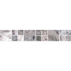 SG186/002 Александрия серый мозаичный 30x4,8 керамический бордюр