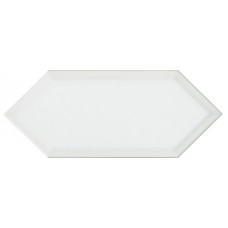 35018 Алмаш грань белый глянцевый 14х34 керамическая плитка