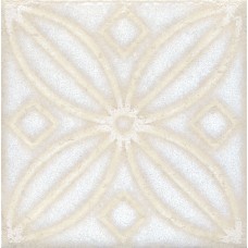 STG/B402/1266H Амальфи орнамент белый 9,8*9,8 вставка