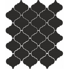 65001 Арабески глянцевый черный 26*30 керамическая плитка