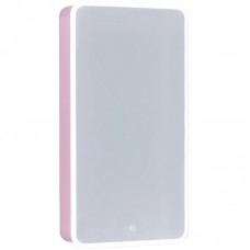 Зеркало-шкаф Pastel 46 с подсветкой розовый иней JORNO