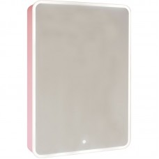 Зеркало-шкаф Pastel 60 с подсветкой розовый иней JORNO