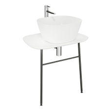 62561 Plural Столешница-консоль 70 см под раковину цвет матовый белый VITRA