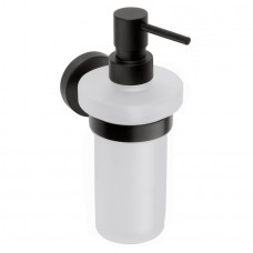 104109010 DARK Настенный дозатор для жидкого мыла (стекло), черный BEMETA