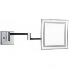 116301812 Косметическое зеркало квадратное с подсветкой LED (сенсорное)  хром BEMETA